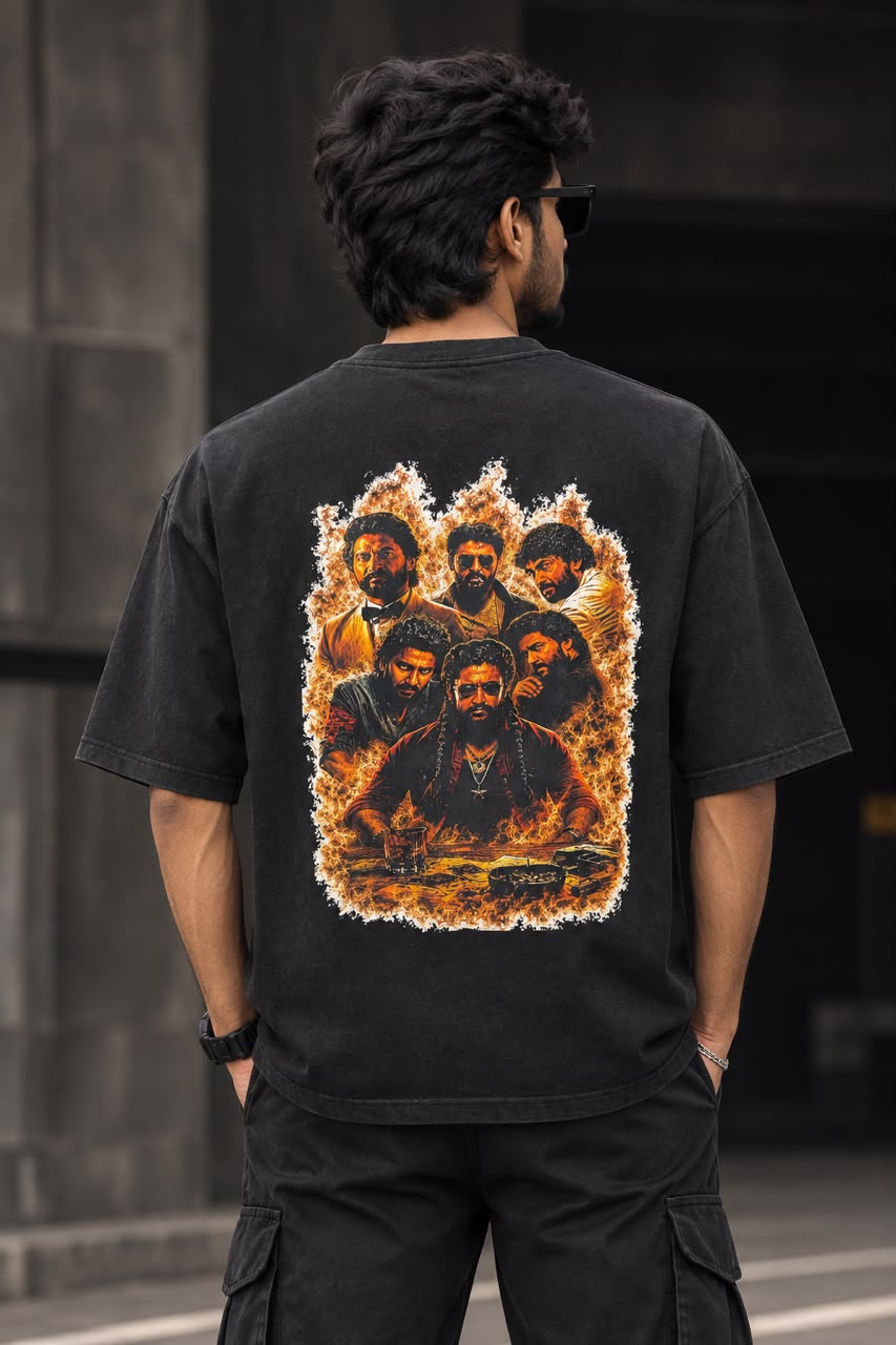 BLACK NATURAL STAR OVERSIZED