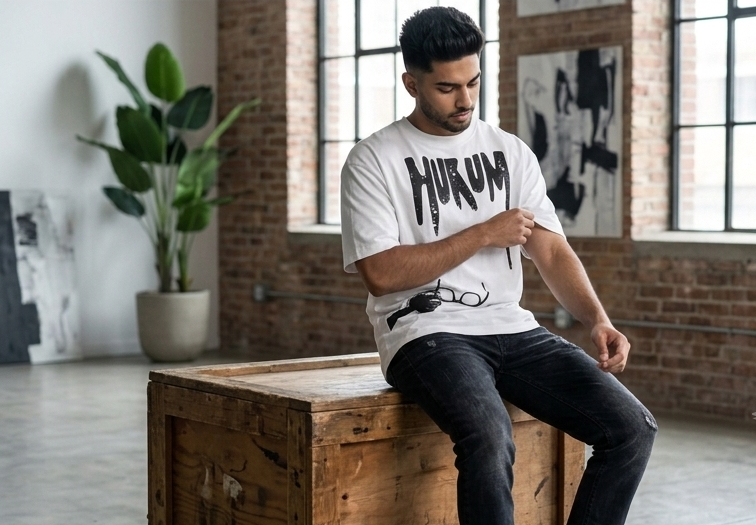 HUKUM WHITE SUPERSTAR TEES